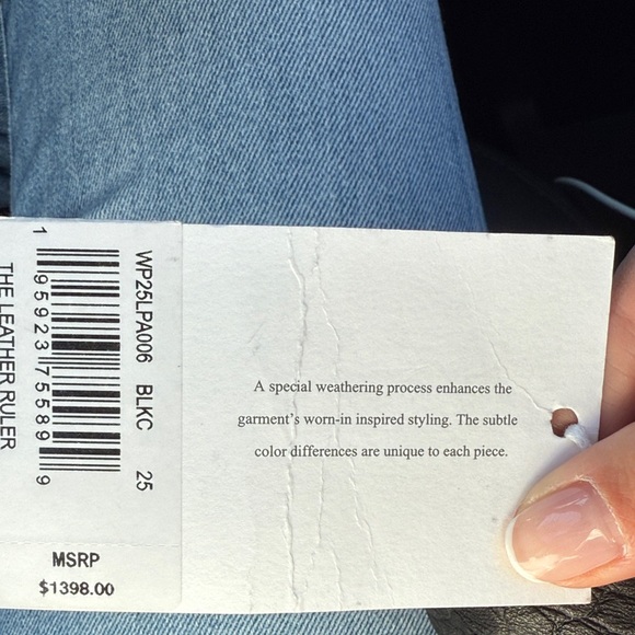 Frame Denim Black Croc-Embossed Flare Pants - Picture 2 of 3